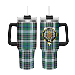 MacKenzie Dress Ancient Tartan Crest 40 oz Insulated Tumbler with Handle
