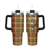 MacMillan Old Weathered Tartan Crest 40 oz Insulated Tumbler with Handle