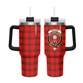 MacNab Modern Tartan Crest 40 oz Insulated Tumbler with Handle