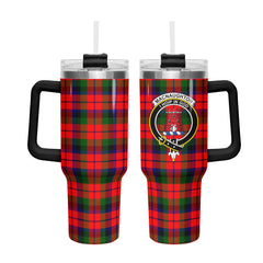 MacNaughton Modern Tartan Crest 40 oz Insulated Tumbler with Handle