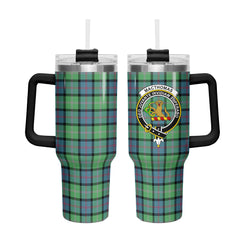 MacThomas Ancient Tartan Crest 40 oz Insulated Tumbler with Handle