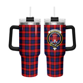 McCracken Tartan Crest 40 oz Insulated Tumbler with Handle