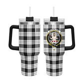 McFarlane Black - White Tartan Crest 40 oz Insulated Tumbler with Handle