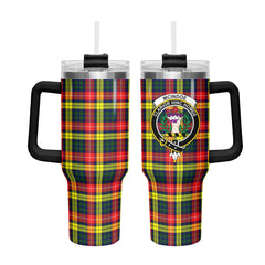 McIndoe Tartan Crest 40 oz Insulated Tumbler with Handle