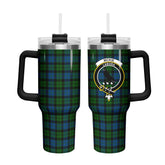 McKie Tartan Crest 40 oz Insulated Tumbler with Handle