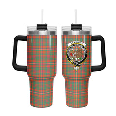 McKinnon Ancient Tartan Crest 40 oz Insulated Tumbler with Handle