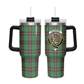 McKinnon Hunting Ancient Tartan Crest 40 oz Insulated Tumbler with Handle