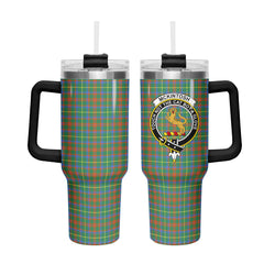McKintosh Hunting Ancient Tartan Crest 40 oz Insulated Tumbler with Handle