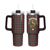 McKintosh Hunting Modern Tartan Crest 40 oz Insulated Tumbler with Handle