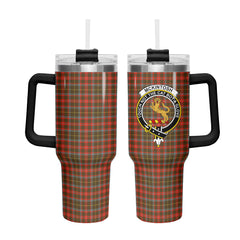 McKintosh Hunting Weathered Tartan Crest 40 oz Insulated Tumbler with Handle