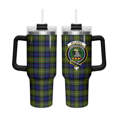 McLaren Modern Tartan Crest 40 oz Insulated Tumbler with Handle