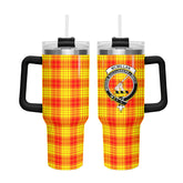 McMillan Clan Tartan Crest 40 oz Insulated Tumbler with Handle
