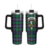 Mitchell Modern Tartan Crest 40 oz Insulated Tumbler with Handle