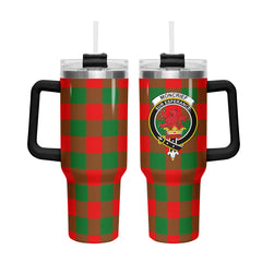Moncrief Tartan Crest 40 oz Insulated Tumbler with Handle
