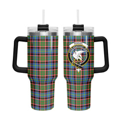 Norvel (or Norvill) Tartan Crest 40 oz Insulated Tumbler with Handle