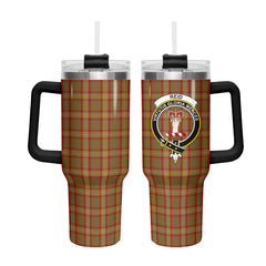 Reid Ancient Tartan Crest 40 oz Insulated Tumbler with Handle