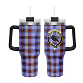 Rutherford Tartan Crest 40 oz Insulated Tumbler with Handle