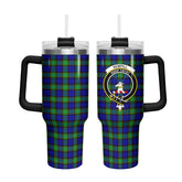 Sempill Modern Tartan Crest 40 oz Insulated Tumbler with Handle