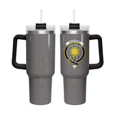 Shepherd Tartan Crest 40 oz Insulated Tumbler with Handle