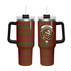 Skene Modern Tartan Crest 40 oz Insulated Tumbler with Handle