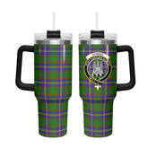 Strang (or Strange) Tartan Crest 40 oz Insulated Tumbler with Handle