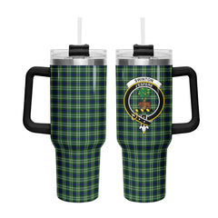 Swinton Tartan Crest 40 oz Insulated Tumbler with Handle