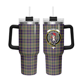 Taylor Weathered Tartan Crest 40 oz Insulated Tumbler with Handle