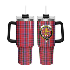 Udny Tartan Crest 40 oz Insulated Tumbler with Handle