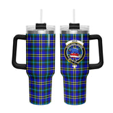 Weir Modern Tartan Crest 40 oz Insulated Tumbler with Handle