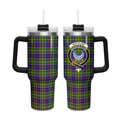 Whitelaw Tartan Crest 40 oz Insulated Tumbler with Handle