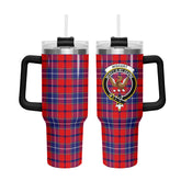 Wishart Dress Tartan Crest 40 oz Insulated Tumbler with Handle