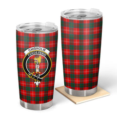 Chisholm Modern Tartan Crest Tumbler