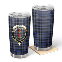 Clark Modern Tartan Crest Tumbler