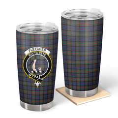 Fletcher of Dunans Tartan Crest Tumbler