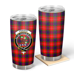 Fraser Tartan Crest Tumbler