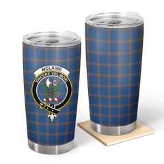 McLaine of Loch Buie Hunting Ancient Tartan Crest Tumbler