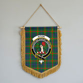 Aiton Tartan Crest Wall Hanging Banner - Wood Pole