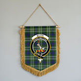 Blyth Tartan Crest Wall Hanging Banner - Wood Pole