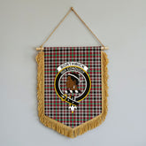 Borthwick Ancient Tartan Crest Wall Hanging Banner - Wood Pole