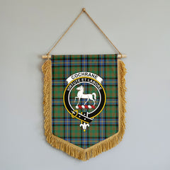 Cochrane Ancient Tartan Crest Wall Hanging Banner - Wood Pole