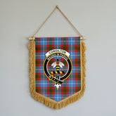 Congilton Tartan Crest Wall Hanging Banner - Wood Pole