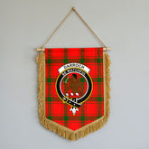Darroch (Gourock) Tartan Crest Wall Hanging Banner - Wood Pole