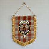 Davidson Dress Dancers Tartan Crest Wall Hanging Banner - Wood Pole