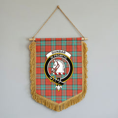 Dunbar Ancient Tartan Crest Wall Hanging Banner - Wood Pole