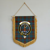 Fraser (of Lovat) Hunting Ancient Tartan Crest Wall Hanging Banner - Wood Pole