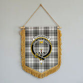 Glendinning Tartan Crest Wall Hanging Banner - Wood Pole