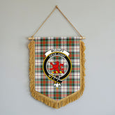 McDuff Dress Ancient Tartan Crest Wall Hanging Banner - Wood Pole
