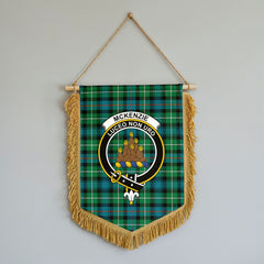 McKenzie Ancient Tartan Crest Wall Hanging Banner - Wood Pole