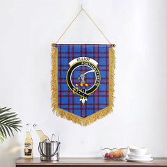 Elliot Modern Tartan Crest Wall Hanging Banner