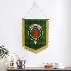 Halkerston Tartan Crest Wall Hanging Banner